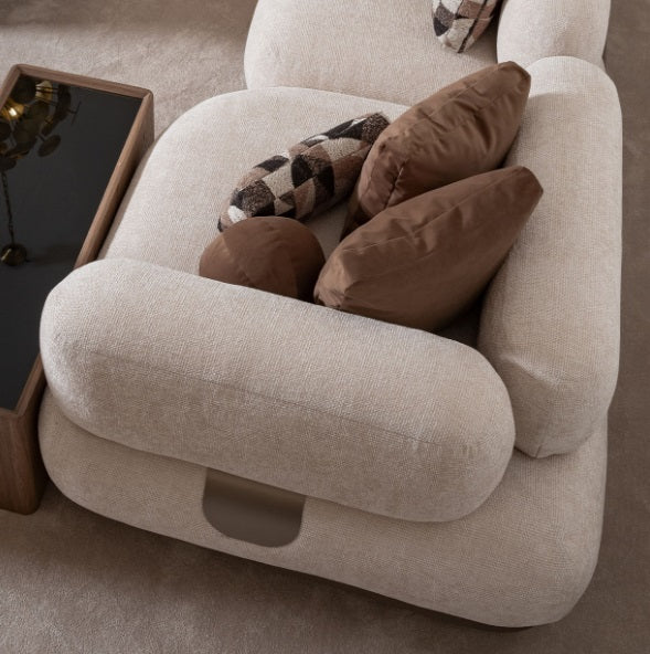 AICO Furniture Bristol Point Corner Unit in Saddle Brown - Furniture Now (CA)