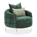 AICO Furniture Celine Chair in Emerald/Gold - Furniture Now (CA)