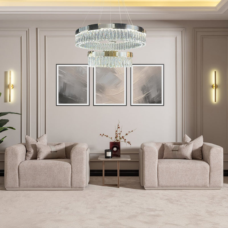 AICO Canberra End Table in Brown - Furniture Now (CA)