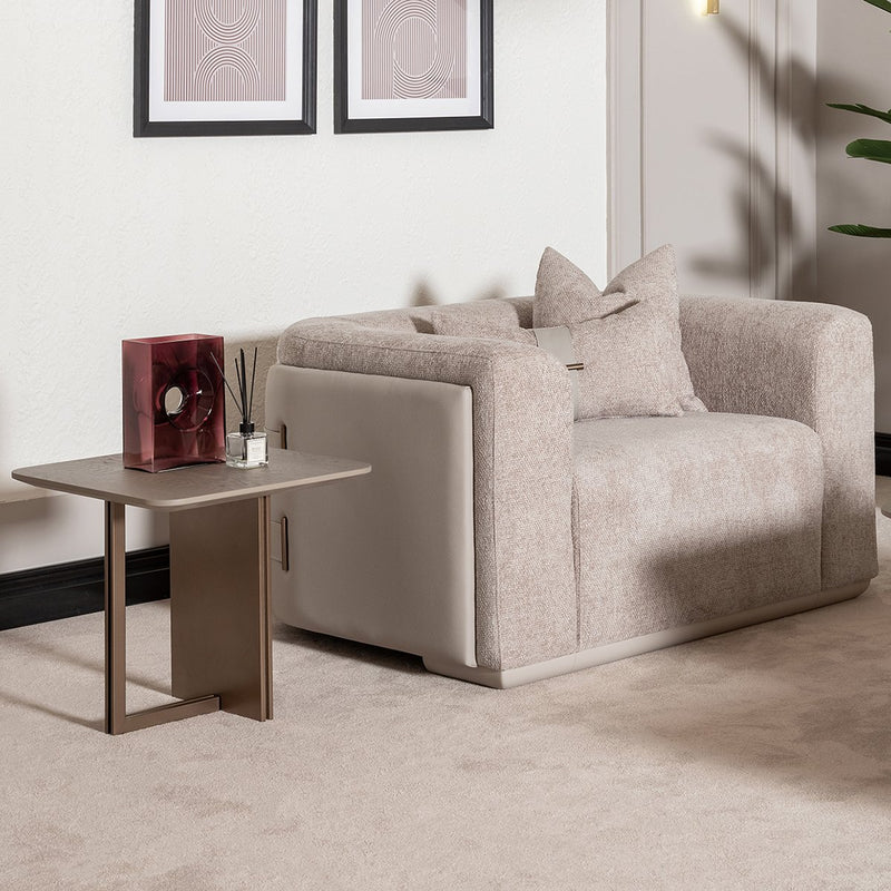 AICO Canberra End Table in Brown - Furniture Now (CA)