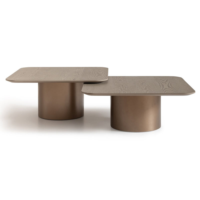 AICO Canberra Short Cocktail Table in Brown - Furniture Now (CA)
