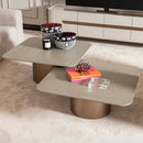 AICO Canberra Short Cocktail Table in Brown - Furniture Now (CA)