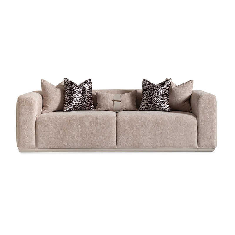 AICO Canberra Sofa in Brown - Furniture Now (CA)