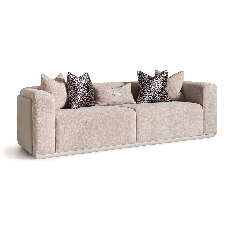 AICO Canberra Sofa in Brown - Furniture Now (CA)
