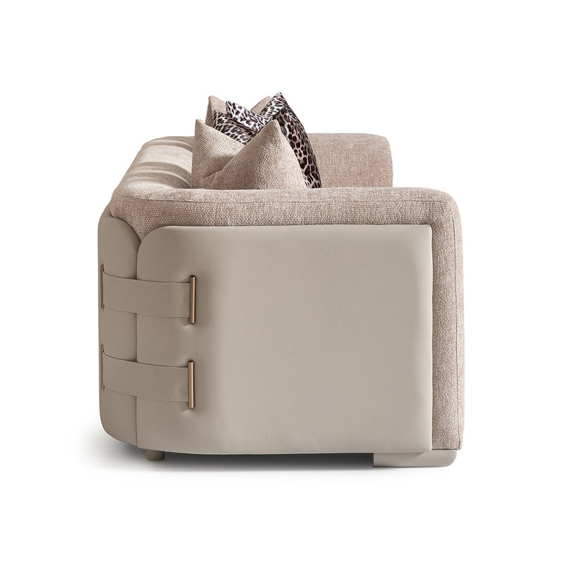 AICO Canberra Sofa in Brown - Furniture Now (CA)