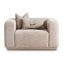 AICO Canberra Chair 1/2 in Brown - Furniture Now (CA)