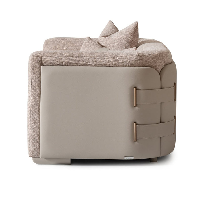 AICO Canberra Chair 1/2 in Brown - Furniture Now (CA)