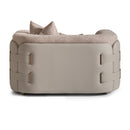 AICO Canberra Chair 1/2 in Brown - Furniture Now (CA)