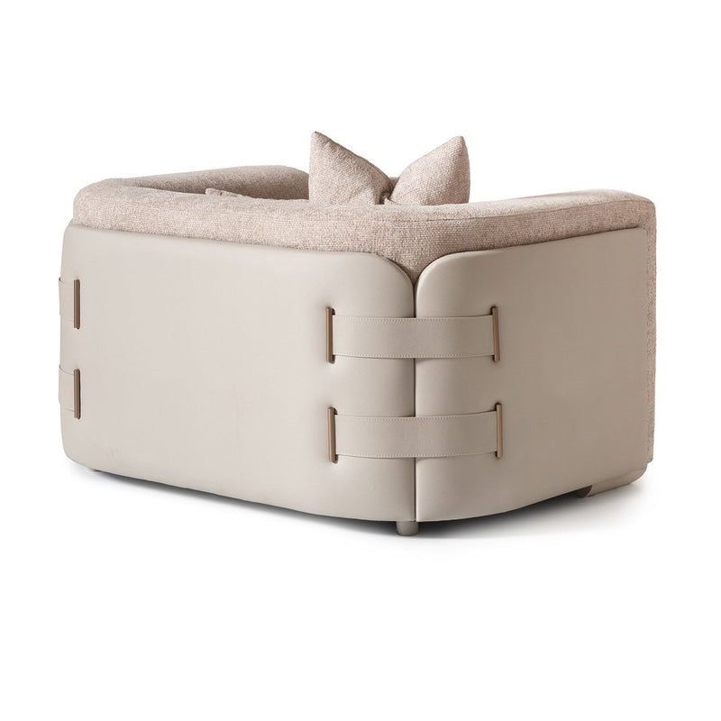 AICO Canberra Chair 1/2 in Brown - Furniture Now (CA)