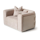 AICO Canberra Chair 1/2 in Brown - Furniture Now (CA)