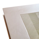 AICO Furniture Carmela Rectangular Dining Table in Shimmer Ivory - Furniture Now (CA)