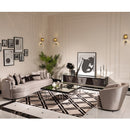 AICO Furniture Carmela Cocktail Table in Glossy Charcoal Sand - Furniture Now (CA)