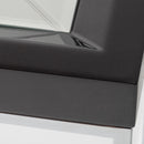 AICO Furniture Carmela End Table in Glossy Charcoal Sand - Furniture Now (CA)