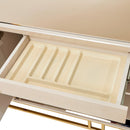 AICO Furniture Carmela Console Table in Shimmer Ivory - Furniture Now (CA)