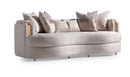 AICO Carmela Sofa Almond in Shimmer Ivory - Furniture Now (CA)