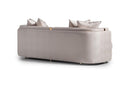 AICO Carmela Sofa Almond in Shimmer Ivory - Furniture Now (CA)