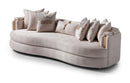 AICO Carmela Mansion Sofa in Shimmer Ivory - Furniture Now (CA)