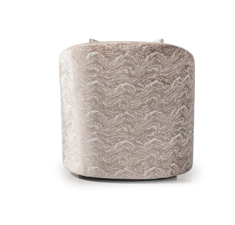 AICO Carmela Accent Chair in Shimmer Ivory - Furniture Now (CA)