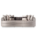 AICO Furniture Carmela Mansion Sofa Zinc in Silver - Furniture Now (CA)