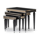 AICO La Francaise Nesting Tables in Black Ice - Furniture Now (CA)
