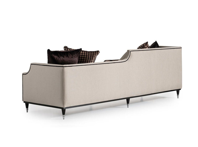 AICO La Francaise Mansion Sofa in Cafe/Black - Furniture Now (CA)