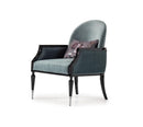 AICO La Francaise Accent Chair in Azure/Black - Furniture Now (CA)