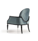 AICO La Francaise Accent Chair in Azure/Black - Furniture Now (CA)