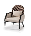 AICO La Francaise Accent Chair in Cafe/Black - Furniture Now (CA)
