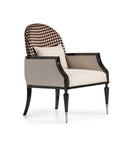 AICO La Francaise Accent Chair in Cafe/Black - Furniture Now (CA)