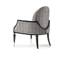 AICO La Francaise Accent Chair in Domino/Black - Furniture Now (CA)