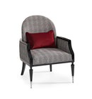 AICO La Francaise Accent Chair in Domino/Black - Furniture Now (CA)