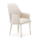AICO Furniture Lisbon Arm Chair in Silken Matte Cream - Furniture Now (CA)