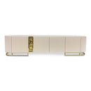 AICO Lisbon Media Cabinet in Silken Matte Cream - Furniture Now (CA)