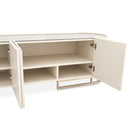 AICO Furniture Lisbon Media Cabinet in Silken Cream Bronze - Furniture Now (CA)