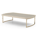 AICO Lisbon Cocktail Table in Silken Matte Cream - Furniture Now (CA)