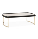 AICO Furniture Lisbon Cocktail Table in Silken Matte Black - Furniture Now (CA)