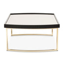 AICO Furniture Lisbon Cocktail Table in Silken Matte Black - Furniture Now (CA)