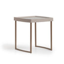 AICO Furniture Lisbon Side Table in Silken Cream Bronze image