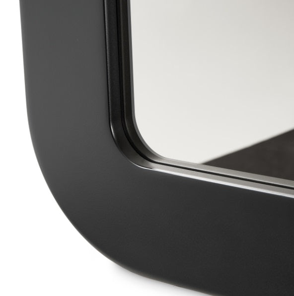AICO Furniture Wall Mirror in Silken Matte Black - Furniture Now (CA)