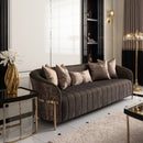 AICO Furniture Lisbon Sofa in Onyx Gold - Furniture Now (CA)