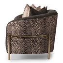 AICO Furniture Lisbon Loveseat in Onyx Gold - Furniture Now (CA)