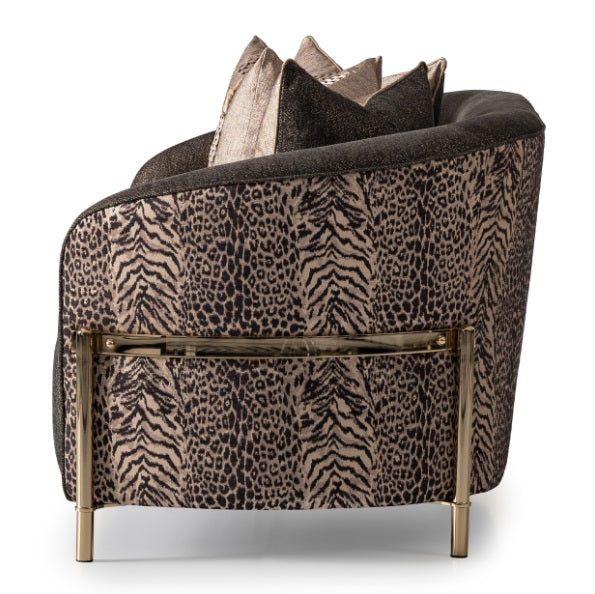 AICO Furniture Lisbon Loveseat in Onyx Gold - Furniture Now (CA)