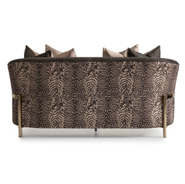 AICO Furniture Lisbon Loveseat in Onyx Gold - Furniture Now (CA)