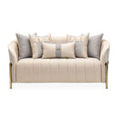 AICO Lisbon Loveseat in Opal Gold - Furniture Now (CA)