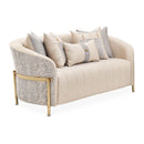 AICO Lisbon Loveseat in Opal Gold - Furniture Now (CA)