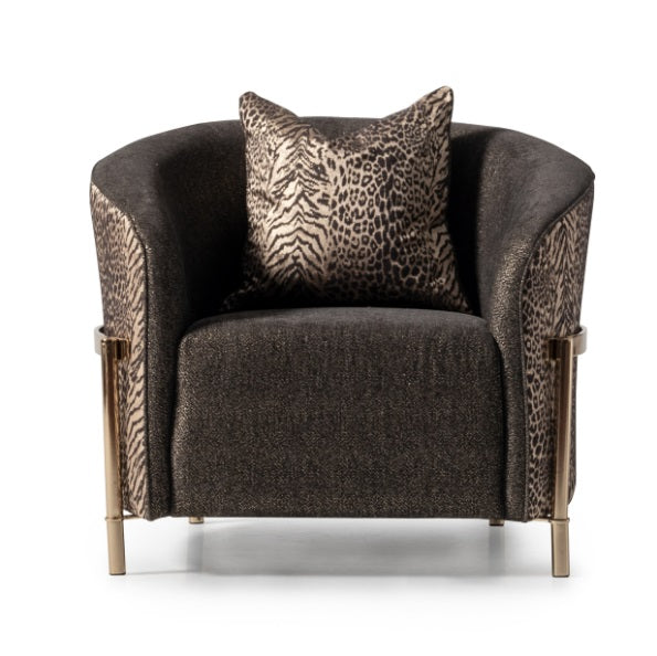 AICO Furniture Lisbon Chair in Onyx Gold - Furniture Now (CA)