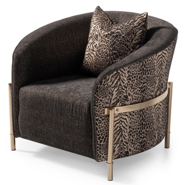 AICO Furniture Lisbon Chair in Onyx Gold - Furniture Now (CA)