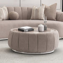 AICO Furniture Lucca Cocktail Table in Silver - Furniture Now (CA)