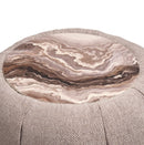 AICO Furniture Lucca Side Table in Silver - Furniture Now (CA)