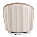 AICO Furniture Lucca Swivel Chair Silver in Silver - Furniture Now (CA)